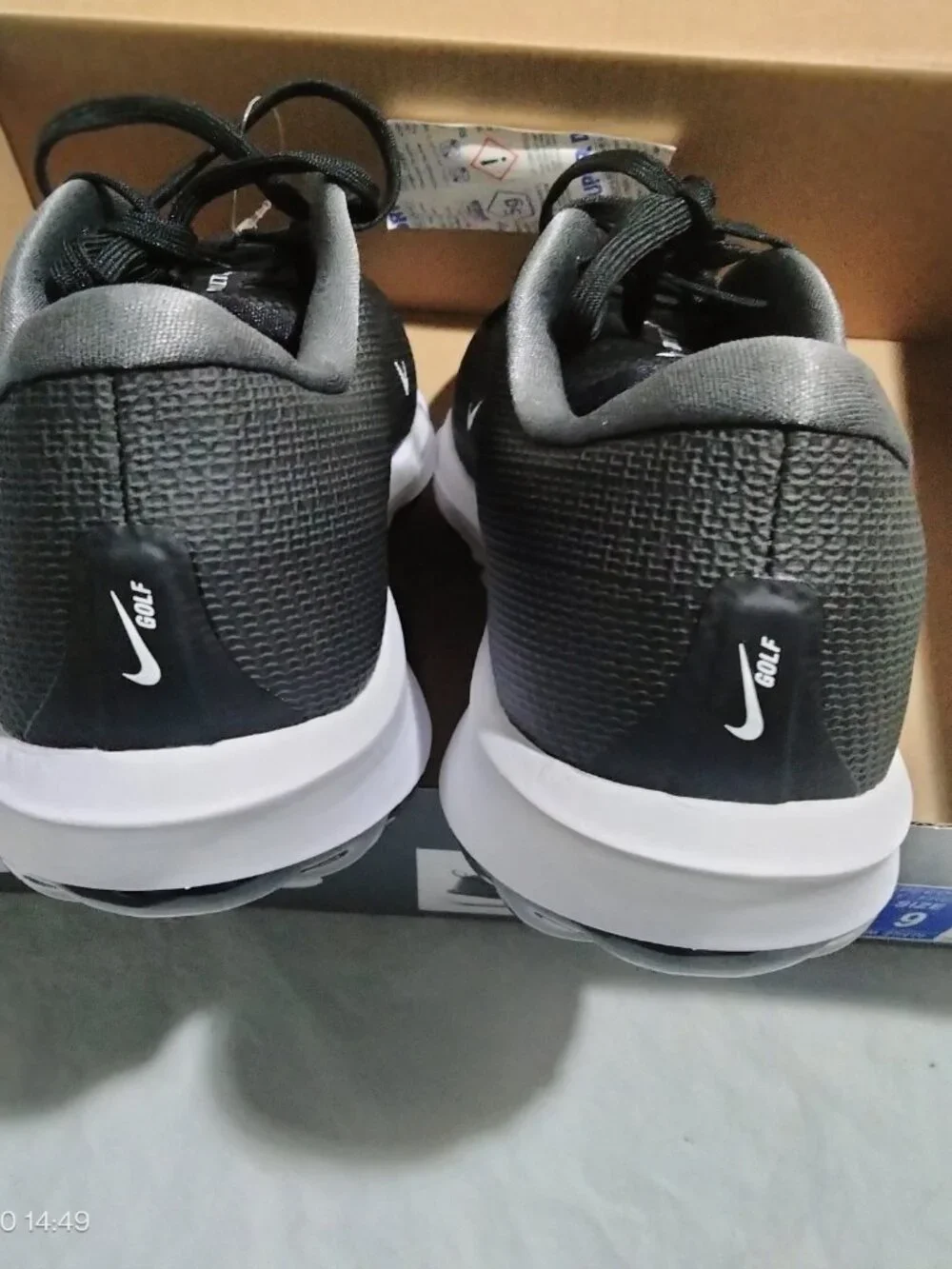 Nike Air Zoom Infinity Tour 2 Golf Shoes Black White FD0218-002 Mens Wide NO BOX
